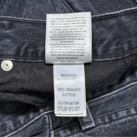 Citizens of Humanity Horseshoe Denim Black Barrel Jean Cropped Organic Cotton 30 - Picture 14 of 15